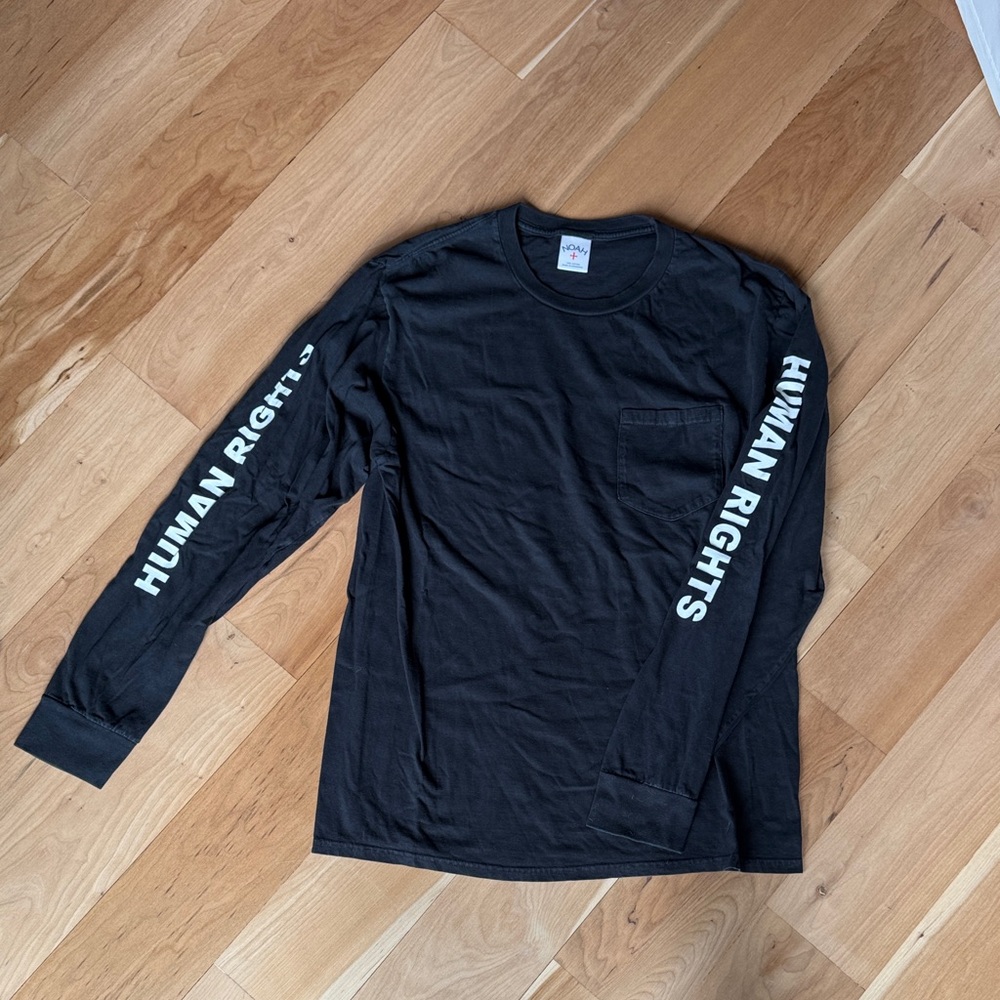 Noah NYC Black Long Sleeve with Human Rights Print